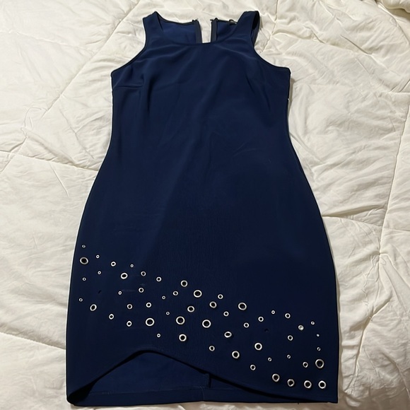 Jodi Kristopher Dresses & Skirts - Jodi Kristopher Navy Blue Dress Halter top Size 9